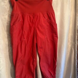 Marmot Orange Capris Lightweight Elasticized Waist